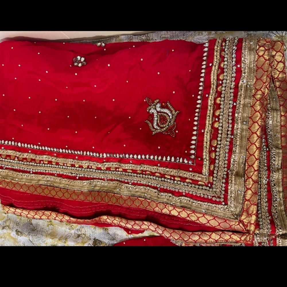 Custom Made Heavy Stonework Rhinestone Embroidered Salwar Kameez - Picture 3 of 5